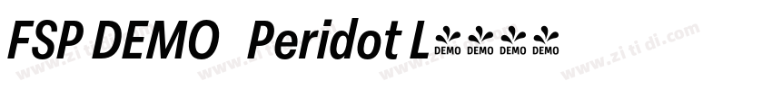 FSP DEMO   Peridot L字体转换